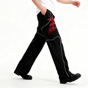 Pantalon thermochromique pour homme personnalisé, coupe-vent, imperméable, séchage rapide, polyester/nylon écologique, fermeture à cordon, décontracté, printemps - Product Image 2