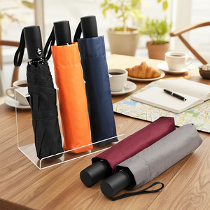 <span class=keywords><strong>Paraguas</strong></span> Plegable <span class=keywords><strong>de</strong></span> Viaje Compacto <span class=keywords><strong>de</strong></span> 21 Pulgadas, 8 Varillas, Tres Pliegues, con Logotipo Personalizado, Estilo Clásico, Resistente al Viento y al Agua, <span class=keywords><strong>de</strong></span> Tela Pongee 190T - Product Image 1