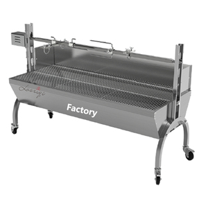 Trolley Charcoal Área de cocción grande Parrilla de barbacoa de acero inoxidable con <span class=keywords><strong>asador</strong></span> para barbacoa resistente portátil - Product Image 5