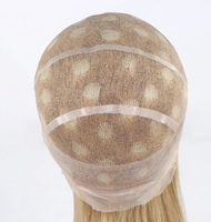 Perruque médicale en cheveux humains Remy chinois alignés, qualité silicone antidérapant, entièrement nouée à la main, sans colle, pour la perte de cheveux due au cancer et à l'alopécie