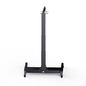 Electric Stand For TLA Red Light Therapy Panels Black Metal 4 Wheel Salon <b>Trolley</b> Industrial Design Commercial Furniture - Product Image 4