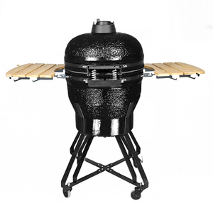 Griglia Kamado in Ceramica Nera Serie R di KIMSTONE, Barbecue da 22 Pollici per Giardino, Produzione di Fabbrica - Product Image 6