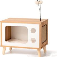 Table de chevet et armoire en bois Dongma pour chat avec coussin amovible et lavable, jouets pour chat universels toute l'année