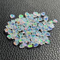 HQ GEMS Petite Taille OP534 Fond Plat Opale Coeur Cabochon 4mm Coeur Forme Opale Pierre en Vente