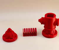 Modèle 3D de poteau d'incendie créatif en PLA, jouet de simulation d'impression 3D, personnalisable, achat en gros, haute précision
