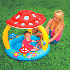 Piscina per bambini Rainbow splash pool con baldacchino piscina per irrigatori da 40 pollici per bambini 1-3 anni - Product Image 3