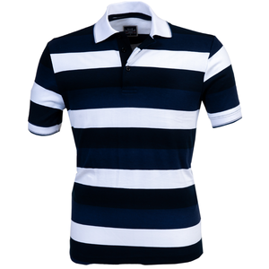 Polos de Hombre de Alta Calidad, 100% Algodón, con Logotipo Bordado Personalizado, Cuello Alto Informal, Marca de Moda Urbana - Product Image 1
