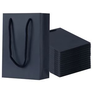 Jewelry <b>Gift</b> Bags Heavy Duty Kraft Paper Bags with Handles <b>Small</b> Shopping Retail Party Eco-friendly Durable Reusable Paper Bag - Product Image 1