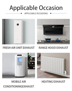 Ensemble d'évent de courant alternatif manuel Portable pour la maison Kit de joint de fenêtre de climatiseur <span class=keywords><strong>Mobile</strong></span> universel avec 150mm - Product Image 6