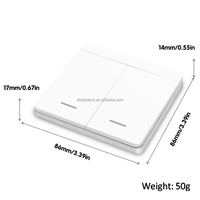 Interrupteur intelligent WiFi Tuya MINI, interrupteur mural, contrôle de la minuterie, interrupteurs sans fil, automatisation de la vie intelligente, compatible avec Alexa et Google Home