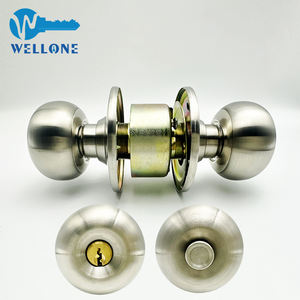 Manijas <span class=keywords><strong>de</strong></span> Puerta Interior Wellone, Duraderas, Anti-Robo, con Llave, <span class=keywords><strong>de</strong></span> Acero Inoxidable, Redondas, con 3 Años <span class=keywords><strong>de</strong></span> Garantía - Product Image 2