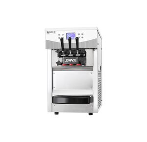 Machine à glace molle de table, 2+1 saveurs, petite taille commerciale, homologuée CE ETL pour les cafés - Product Image 1