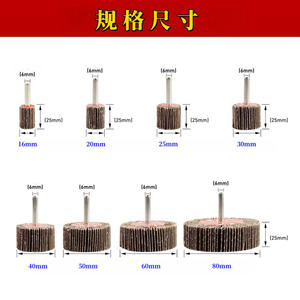 Envío Directo de Fábrica Incluido: Cabezal Abrasivo de Tela con Vástago Pequeño y Volante para Ruedas de Pulir - Product Image 2