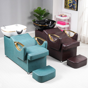 Rofessional-Silla de peluquería con cama de agua especial, silla de champú para barbería - Product Image 1
