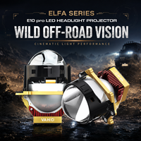 VAHID Nouveau Kit de Rénovation et de Mise à Niveau de Phares de Voiture Universel 3.0 Pouces Bi-LED à Lentille de Projecteur, Faisceau Haut/Bas, 9300LM, 12V, 60W, LHD/RHD