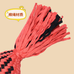 Jouet à couiner pour chien en forme de bonbon, en corde de coton, jouet interactif pour animaux de compagnie, pour chiens de petite et moyenne taille - Product Image 1