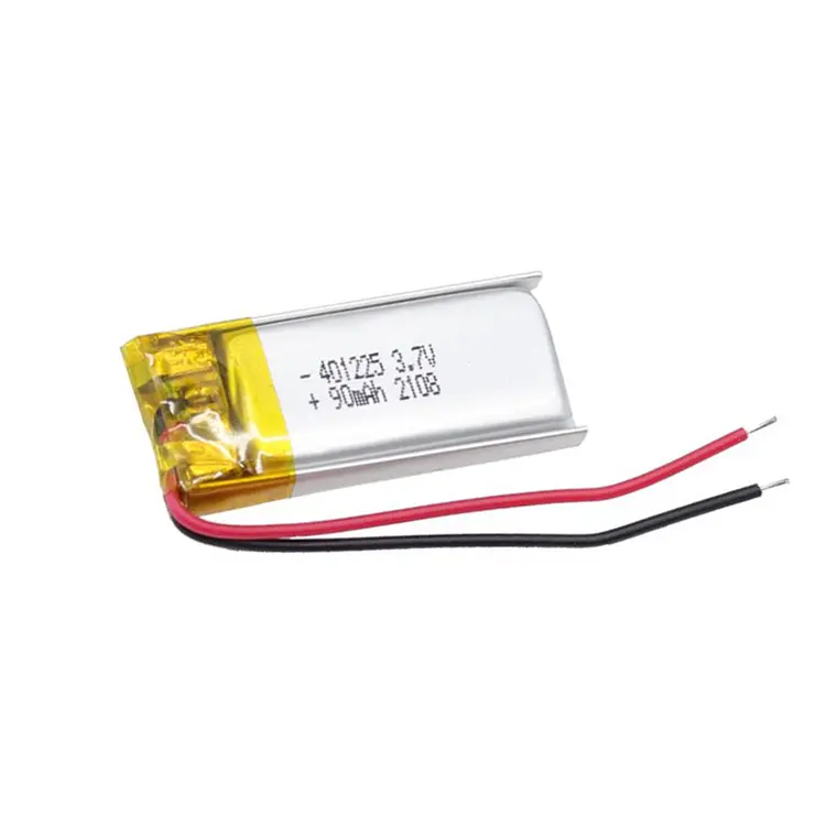 401225 3.7V 90mAh bateria lipo 041225 baterias recarregáveis de polímero de lítio