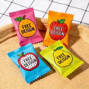 Custom Printed Snack Food Packaging <b>Bag</b> Heat Seal Printed Candy/Sugar <b>Bag</b> With Tear Back Seal <b>Bag</b> - Product Image 3