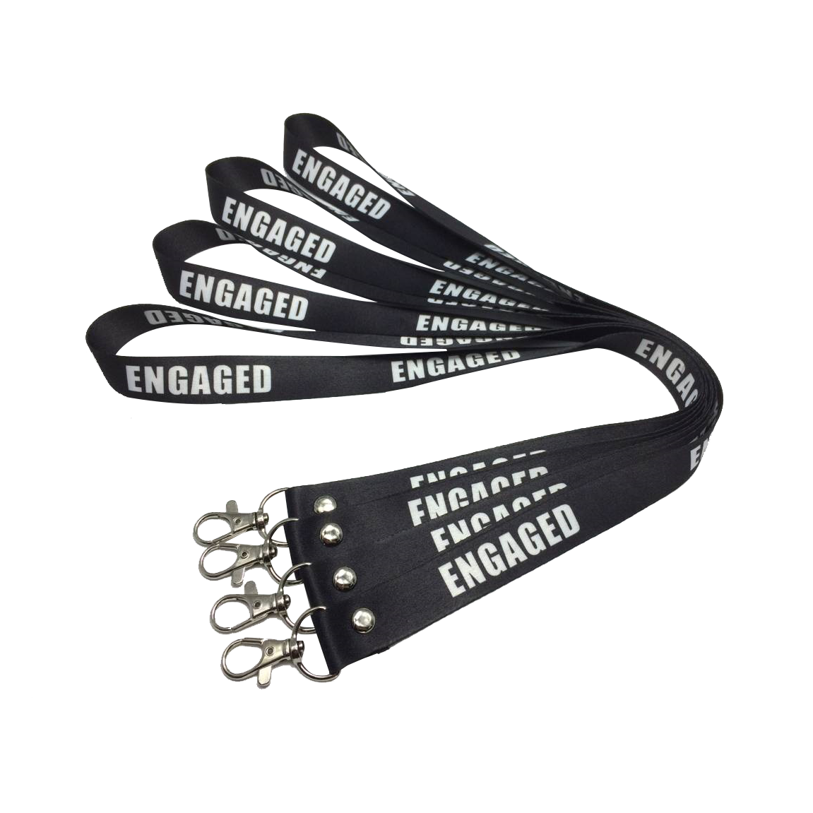 Personalized Neck Strap Keychain Nylon Id Card Printed Phone Case Key Chain Custom Pen Holder Lanyard With Silicone Ring Image 4