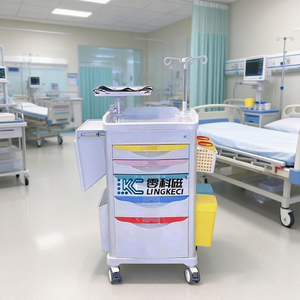 Troli Medis Darurat ABS Non-Magnetik dengan Platform <span class=keywords><strong>Defibrillator</strong></span> untuk Departemen MRI - Product Image 1