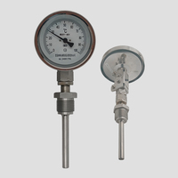 150mm Industrial Stainless Steel Universal Bimetallic Thermometer with IP54 Rating 2C Resolution Mechanized Display