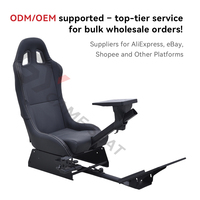 Simulateur de course pliable GY014, cockpit de jeu de simulation de course, chaise de simulateur de conduite pour PC Logitech G25 G27 G29 Thrustmaster Playstation