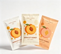 Sachets d'échantillons de miel personnalisés, recyclables et pratiques, en forme de bande, pour thé, cadeaux, emballage souple et sûr pour les aliments