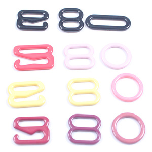 Oeko Tex Chất Lượng 100 Đồ Lót Phụ Kiện Nylon Tráng Kim Loại Áo Ngực Vòng Thanh Trượt Dây Đeo Vai Móc Và Điều Chỉnh - Product Image 1