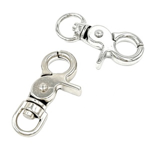 45mm Aleación de Zinc plata/dorado/Negro perro hebilla gancho Clip mosquetón giratorio mascota llavero cadena llavero - Product Image 3