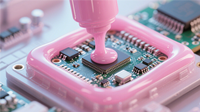 Matériau d'interface thermique Borzer : Colle de scellement thermiquement conductrice à deux composants (3W)