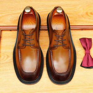 Zapatos de vestir formales para hombre, zapatos de boda de cuero lujoso para novio, zapatos Oxford de estilo italiano lujosos para hombre - Product Image 4