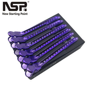 Outils <span class=keywords><strong>de</strong></span> salon <span class=keywords><strong>de</strong></span> <span class=keywords><strong>coiffure</strong></span> pince à cheveux spéciale <span class=keywords><strong>de</strong></span> coiffeur frange en forme <span class=keywords><strong>de</strong></span> I couleur métal fixation cheveux canard facturé clips en aluminium - Product Image 2