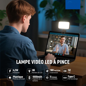 Rechargeable LED Fill Light 1 Year Warranty Selfie Live Streaming Video <b>Phone</b> Photography Makeup Lighting - Product Image 2
