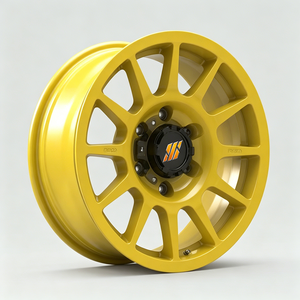 Jantes forgées multi-rayons jaunes brillantes pour tout-terrain 17x8.5 6x139.7 en alliage pour pick-up Jimny Maxus Toyota Hilux Isuzu - Product Image 3