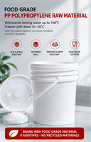 Seau en plastique PP de type gallon américain Lianhao, emballage plastique, vente en gros d'usine OEM ODM pour les distributeurs