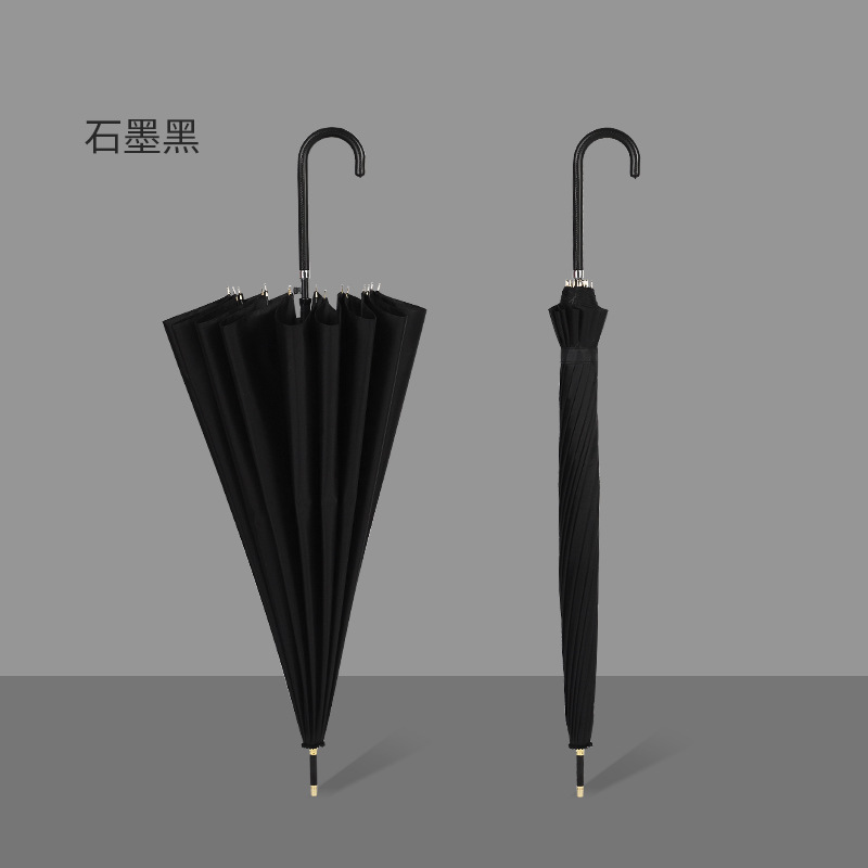 16-rib (graphite black) windproof umbrella ribs