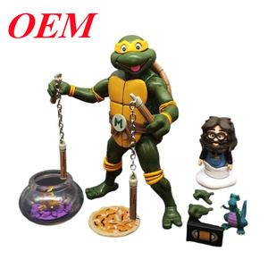 Đồ chơi cho trẻ em 17cm PVC đột biến <span class=keywords><strong>Ninja</strong></span> <span class=keywords><strong>Turtles</strong></span> leo phim hoạt hình hành động hình với OEM sản xuất dựa trên 2D thiết kế - Product Image 5