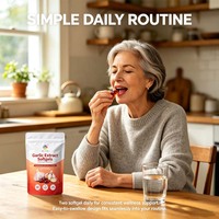 Gélules d'extrait d'ail 600 mg, extrait d'ail vieilli par portion |   Complément alimentaire avec CoQ10 Ubiquinol et Vitamine K2