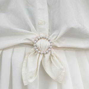 Oro Metal círculo cristal Rhinestone cristal decorativo hebilla vestido cinturón joyería accesorios de ropa - Product Image 4