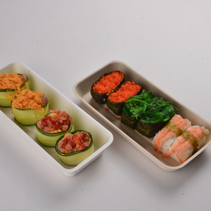 Biyobozunur Suşi Erişte Tabağı Kutusu Fast Food Kabı Geri Dönüştürülmüş Malzemeler Bagas Tabanlı Ofset Baskılı Bebek Maması Patates Cipsi - Product Image 2