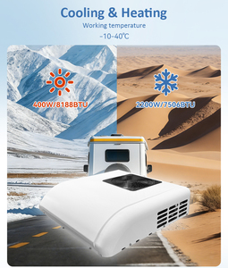 Compresor Rotativo de 24V con Condensador de Tubo de Cobre y Ventilador sin Escobillas para Aire Acondicionado de Auto con Bomba de Calor EAC002.86.24 para Techo Exterior - Product Image 1