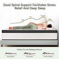 Matelas d'hôtel confortable Queen Size, luxe, mousse intelligente, ressorts ensachés, écologique, moderne, orthopédique, pour chambre d'hôpital, mobilier de maison