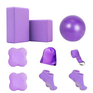 Ensemble de fitness Pilates Ring, 18 pièces, kit d'exercices de yoga avec bandes de résistance pour femmes, accessoires de mise en forme corporelle, matériau EVA - Product Image 4