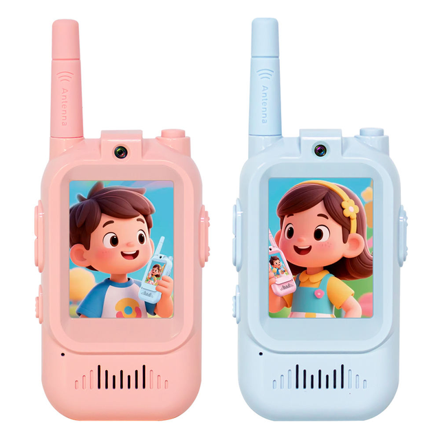 Hot Sell Children Kid Toys  Multi Colored 500m Range Two-Way Radio Toy Set Walkie Talkie