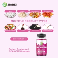 Bonbons Gélifiés Personnalisés en Usine au Collagène Marin et Vitamines pour le Blanchiment de la Peau OEM/ODM, Suppléments de Beauté pour Femmes Adultes
