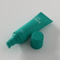 Tube souple en plastique PE écologique et durable avec pompe pour crème hydratante