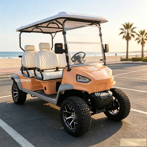 Voiturette de golf électrique 4 places à assise extra large avec système de suspension optimisé pour le tourisme panoramique toute la journée - Product Image 1
