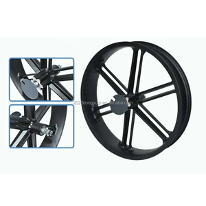 电动自行车雪地车配件20英寸宽胎20x4.0一体式镁合金前轮带轴 - Product Image 4