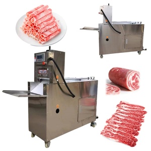 Precio Más Bajo 	 Rollo de Carne de Cordero Cortada a Máquina 	 Cortadora de carne de res continua 	 Rebanadora Industrial de Carne de Res, Cordero, Cerdo y Pollo - Product Image 4