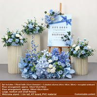Arches de fleurs artificielles personnalisées pour mariage, arrangement floral en soie pour la réception, la célébration, la décoration d'événements